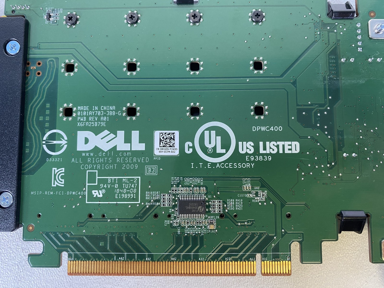 Dell DPWC400 Quad M.2 PCIe Solid State Drive Adapter CN-06N9RH