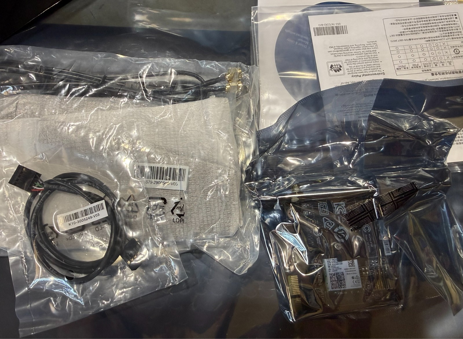 MSI AX916C HERALD-AX INTEL AX200 WI-FI 6 Bluetooth 5.0 (5.1) Adapter Card