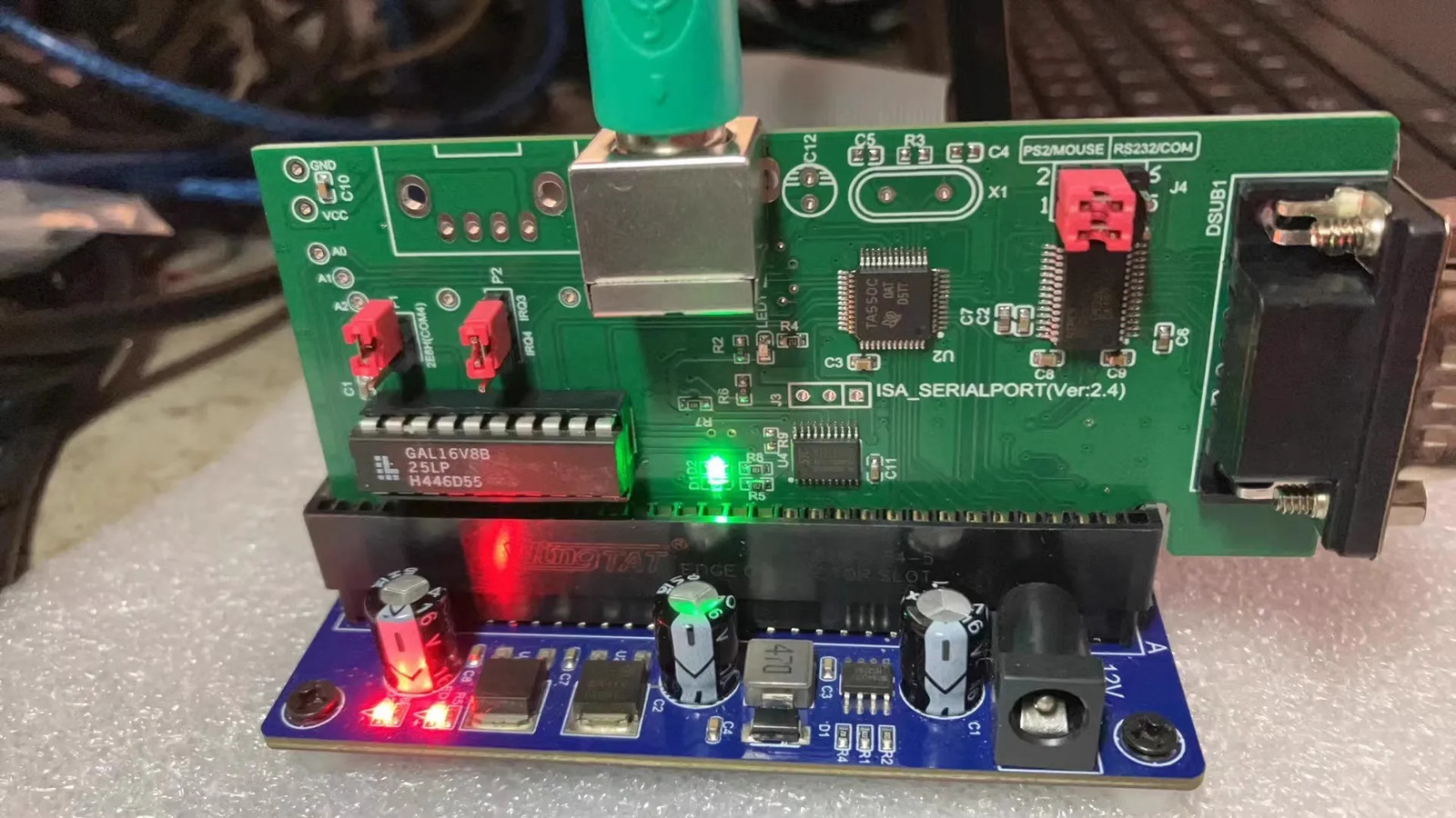ISA Bus Expansion Card Serial Port Expansion Card PS2 Mouse Interface Optical
