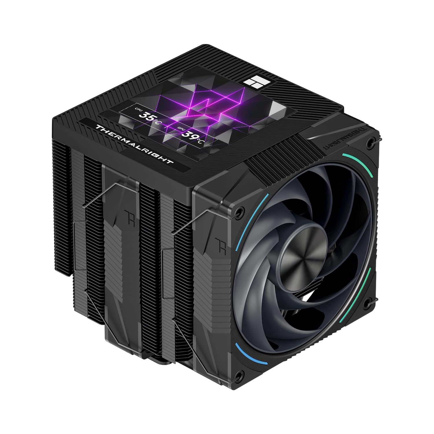 Phantom Spirit 120 Vision EVO CPU Cooler – Twin Tower, IPS Screen, 2150RPM