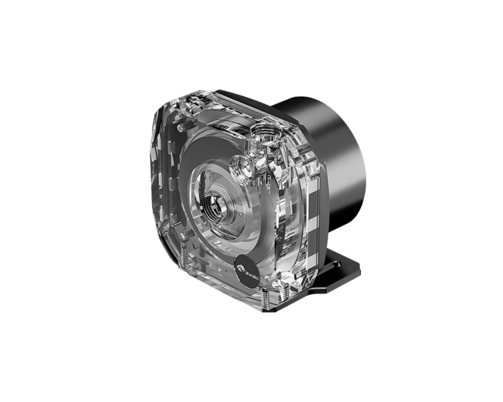 Bykski PMS6 Armored Liquid Cooling 12V Pump – PWM Enabled – PMMA w/ 5v RBW Le…