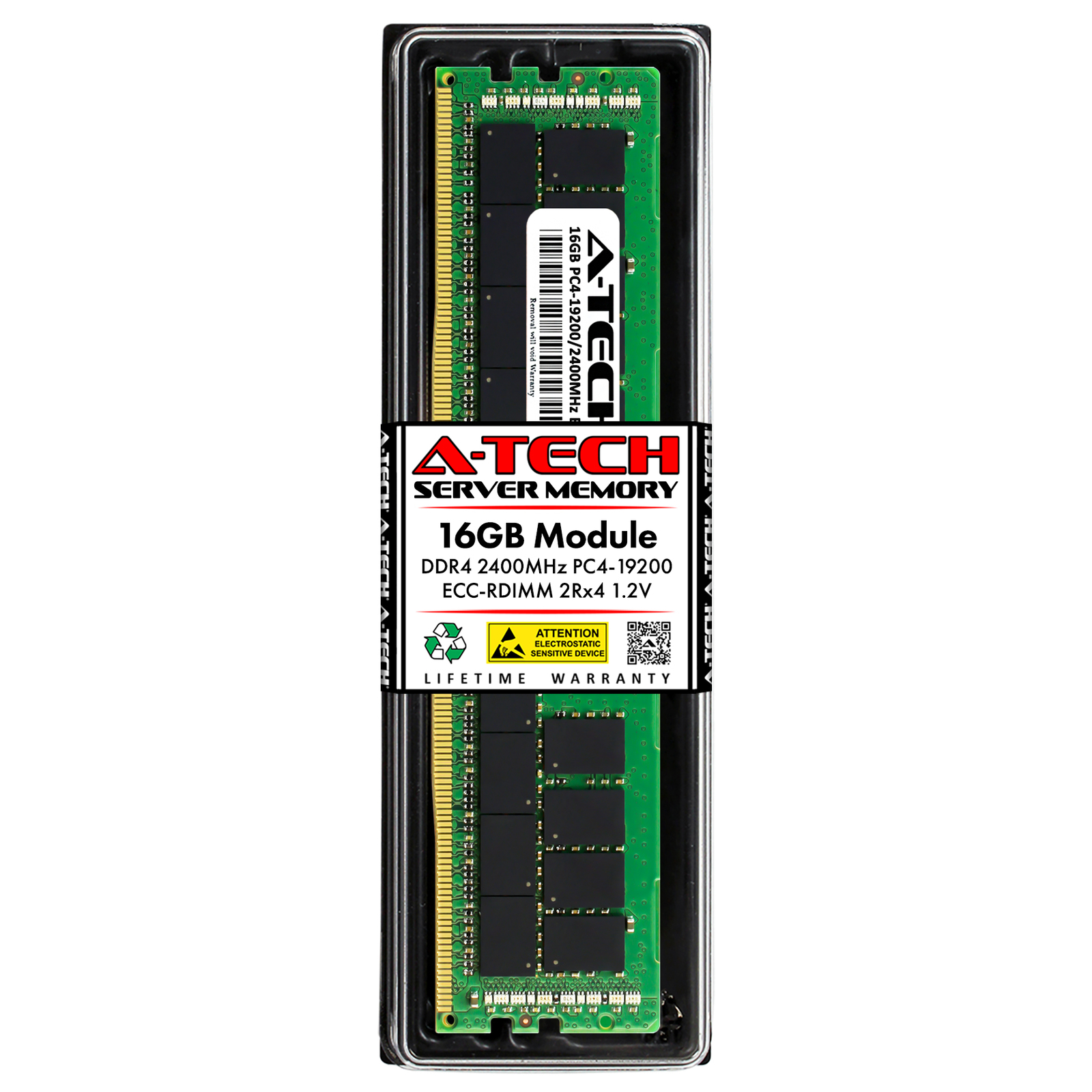 16GB 2Rx4 PC4-19200 ECC REG RDIMM (DELL 370-ACMY Equivalent) Server Memory RAM