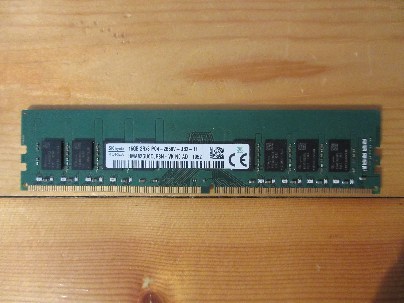 SK Hynix 16GB 2Rx8 PC4-2666 HMA82GU6DJR8N-VK Memory DDR4 RAM