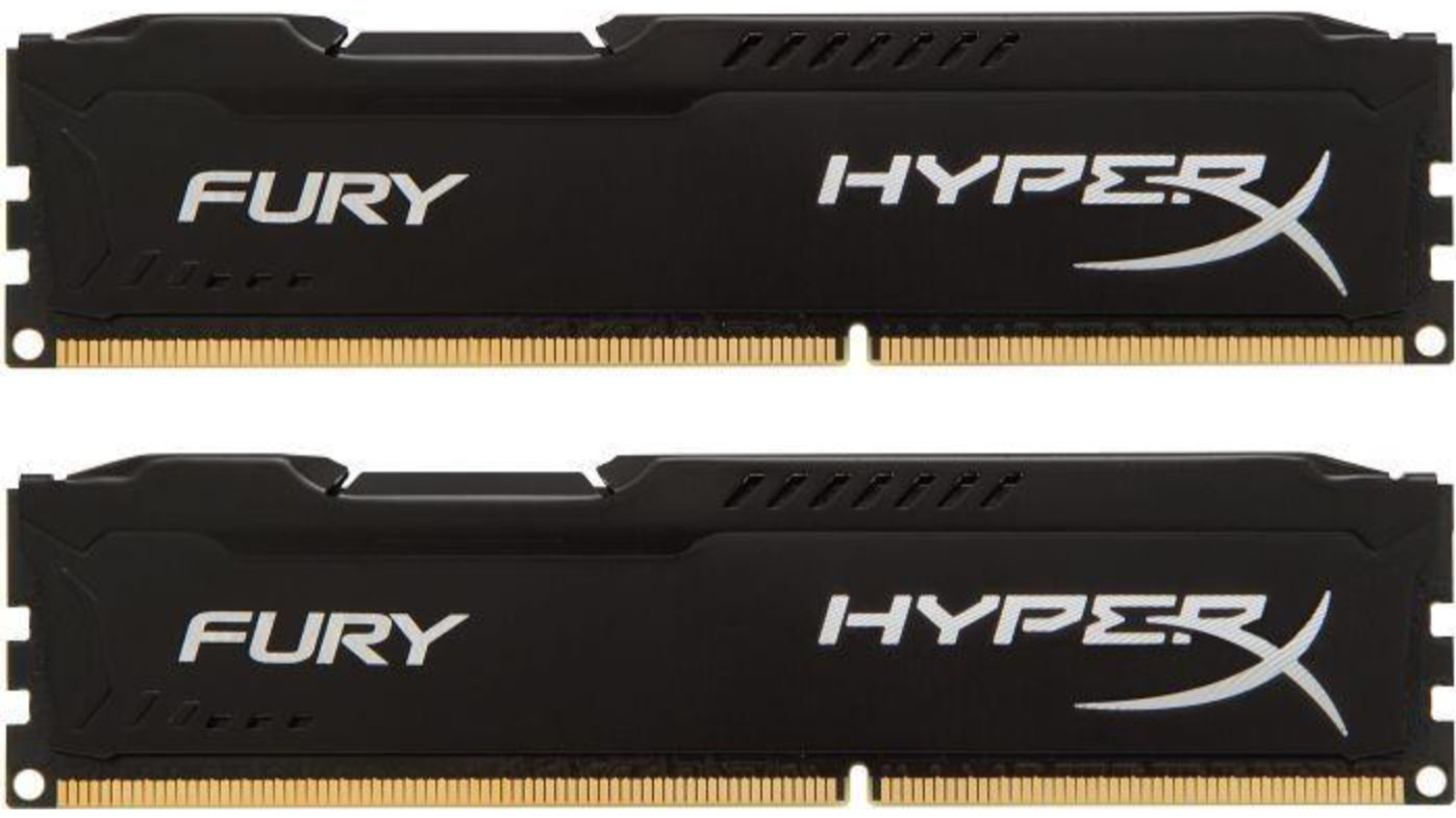 HX432C16FB3K2/32 Kingston HyperX FURY Black 32GB Kit (2x16GB) PC4-25600 Memory