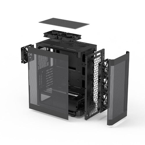 Zalman i4 Mid-Tower ATX, M-ATX, m-ITX PC Case – Black