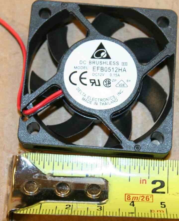 5 x 12 volts DC 12vdc fans 50 x 50 x 10mm – part no. EFB0512HA, for 1 price