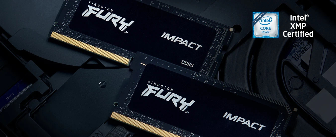 Kingston FURY Impact DDR5 SO-DIMM 32GB 2x16GB 6400MT/s CL38 Laptop Memory XMP