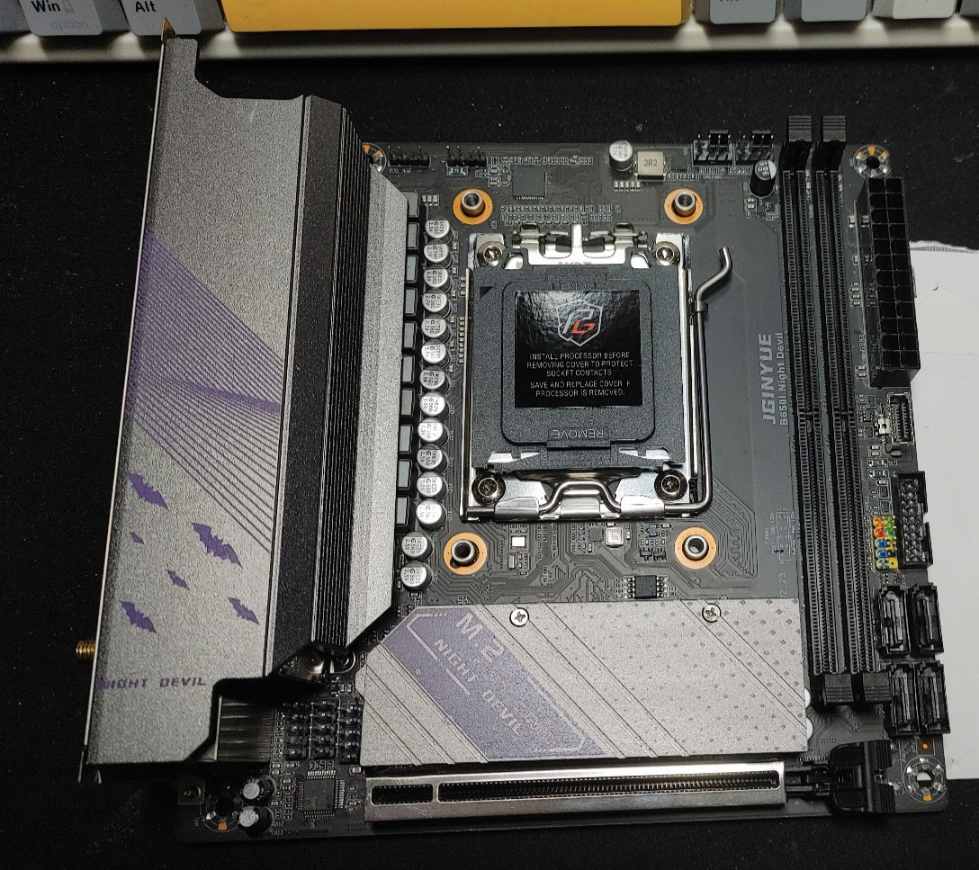 JGINYUE B650i Night Devil AM5 Mini-ITX Motherboard (possible wifi issues, read)