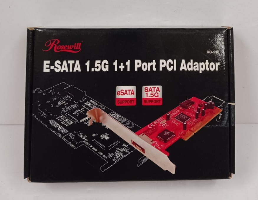 Rosewill RC-210 E-SATA 1.5G 1+1 Port PCI Adaptor New Open Box Lot Of 3