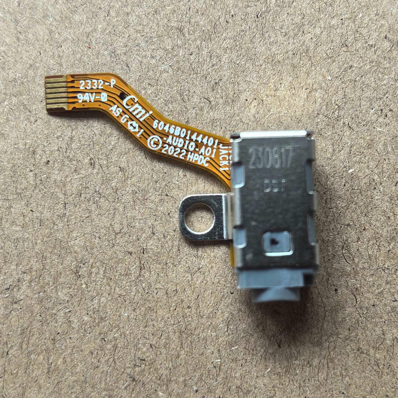 New for HP EliteBook 840 845 860 G9 Audio Headphone Jack w/Cable N08540-001
