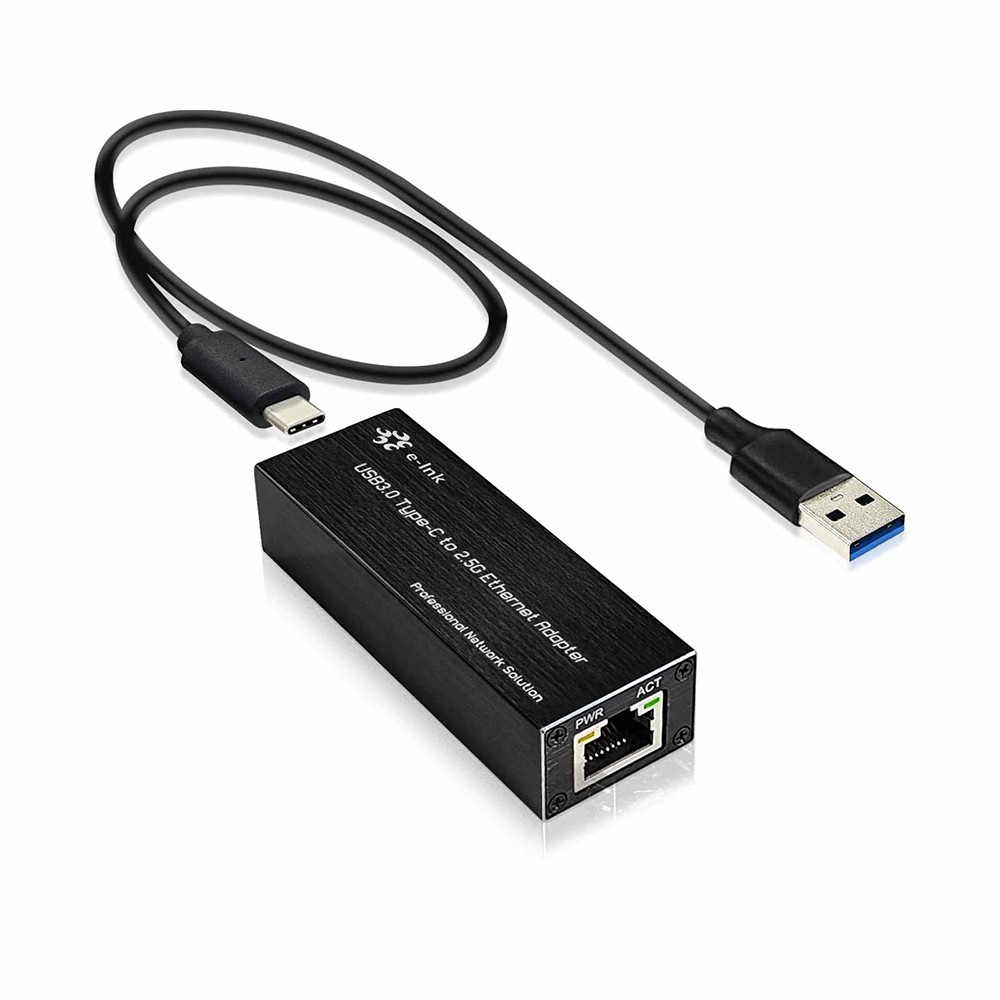 1G/2.5G Mini SFP to 3.0 USB-C RJ45 to 2.5G USB-C 3.0 Ethernet Adapter