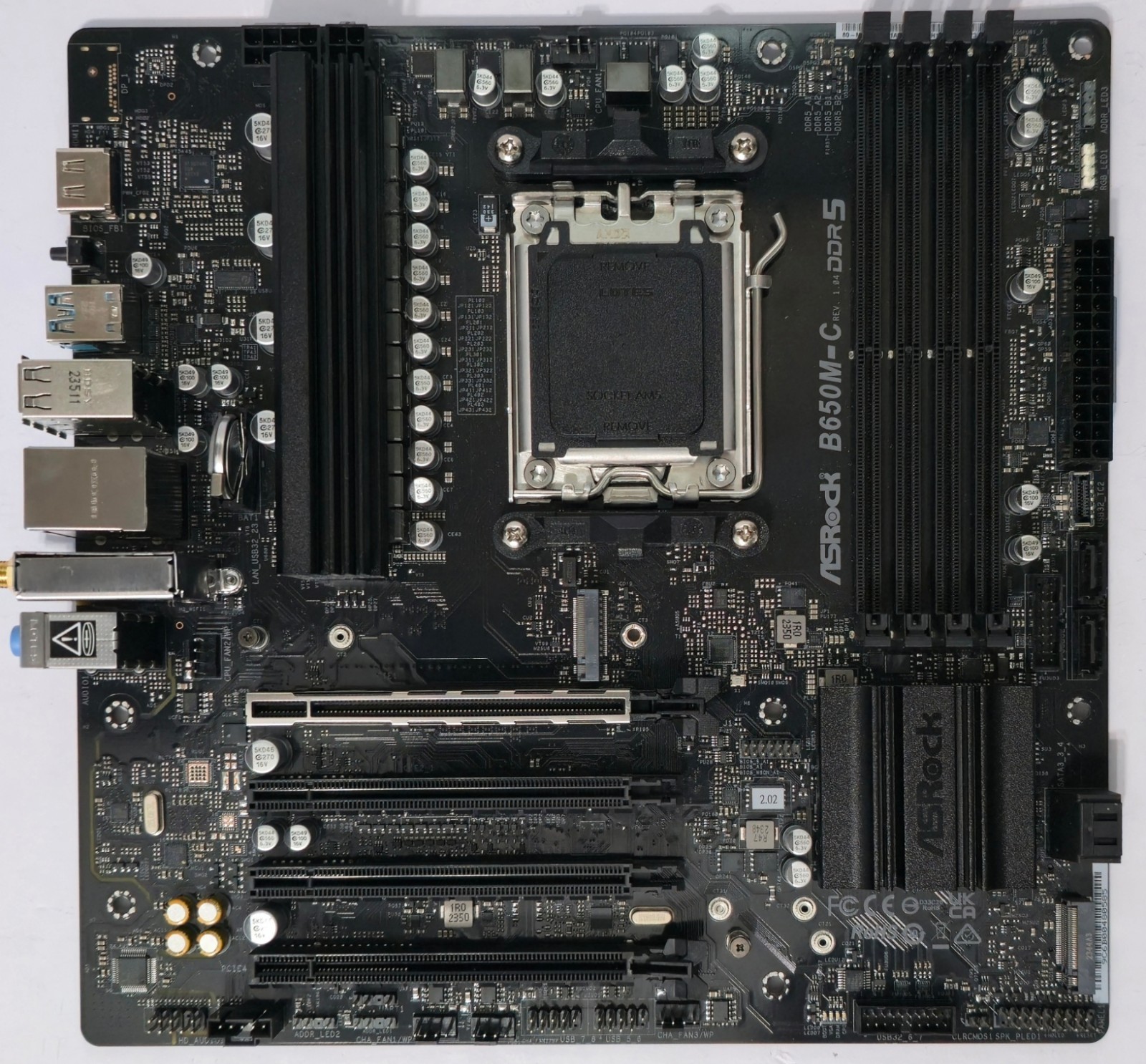 ASRock B650M-C micro ATX Motherboard AMD Socket AM5 DDR5 HDMI WIFI *NO I/O*