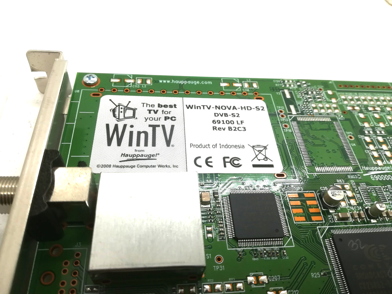 HAUPPAUGE WinTV-NOVA-HD-S2 69100 LF Rev:B2C3 DVB-S/S2(HDTV) PCI TV CARD#GK13690