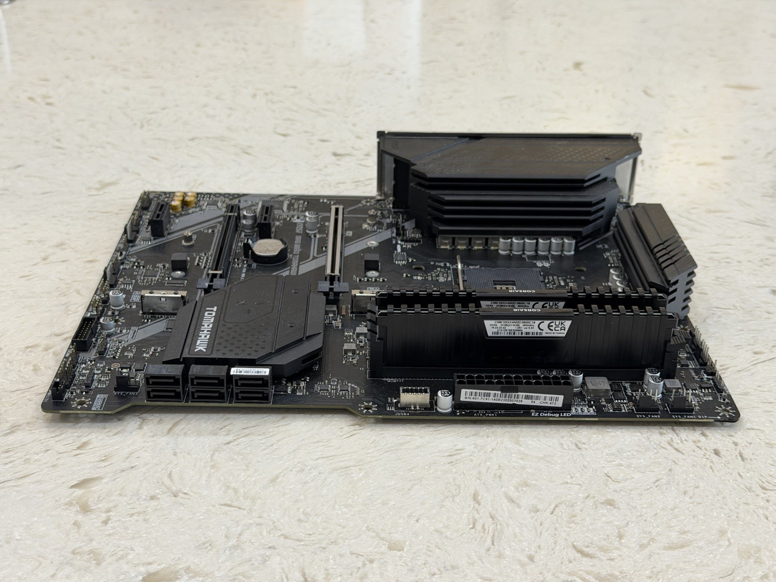 MSI B550 Tomahawk Max Wi-Fi AM4 with 32gb DDR4 3600Mhz Ram