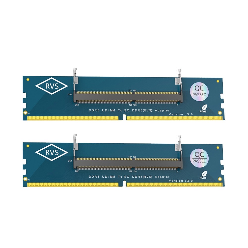 2PCS Laptop SO DDR5 to Desktop DDR5 U-DIMM Adapter Memory Card Converter4971