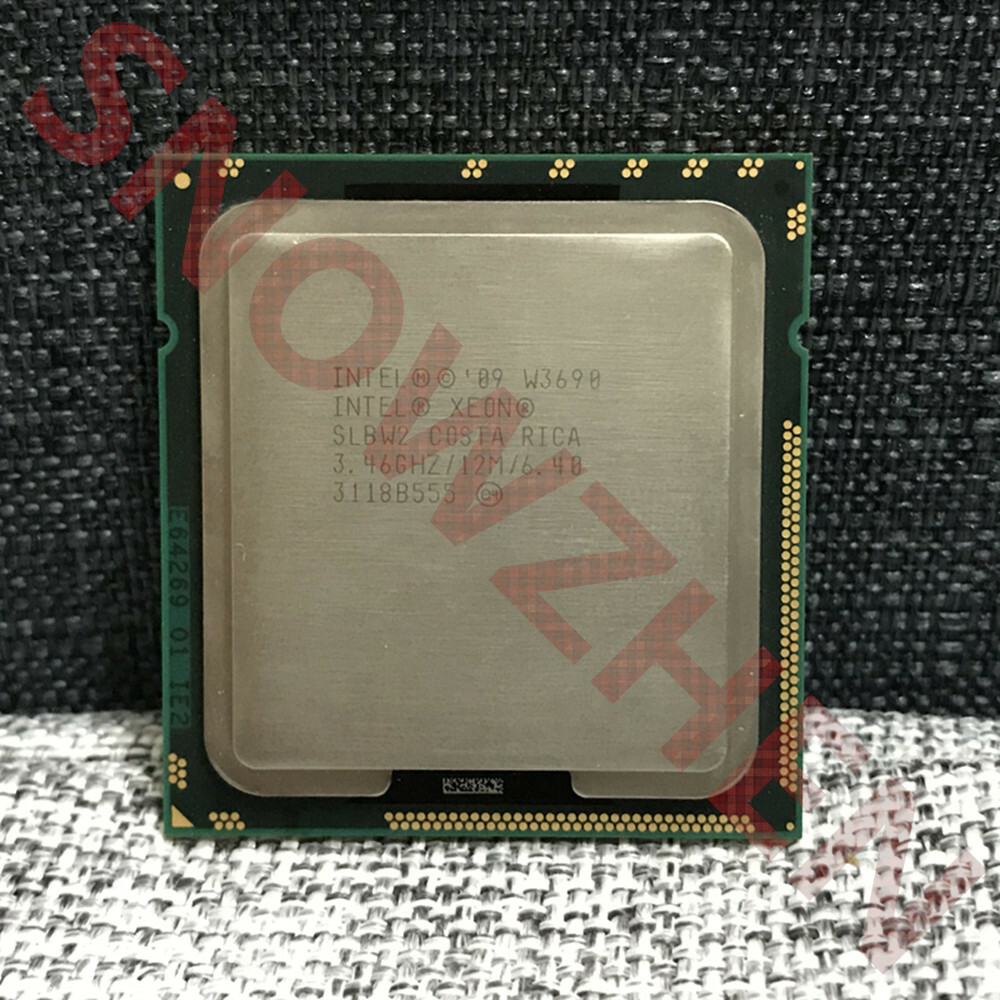 Intel Xeon W3690 CPU 3.46 GHz/12M/6.4GT/s 6-Core SLBW2 LGA 1366 Processor