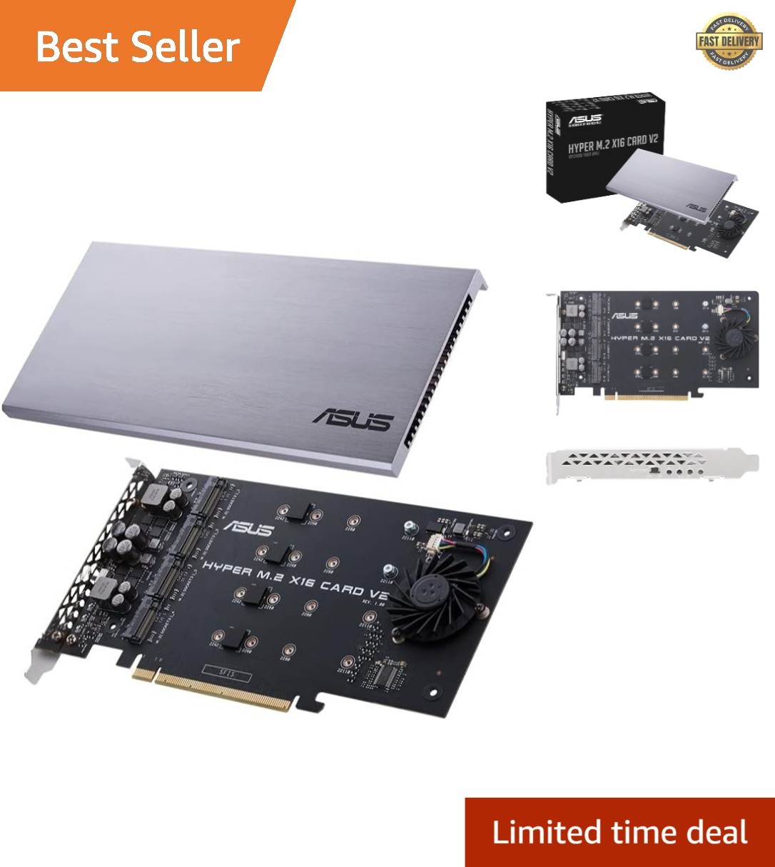 Hyper M.2 x16 Card v2 4 x M.2 Socket 3