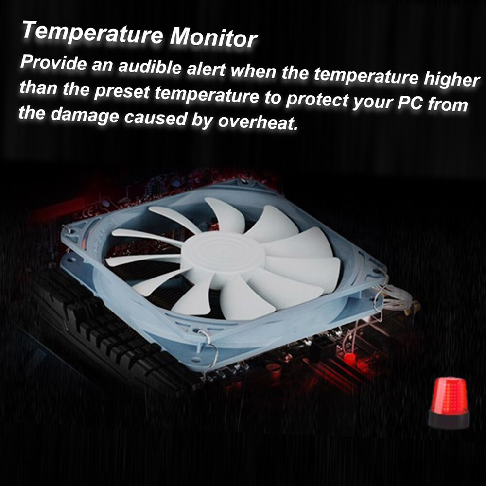 5.25 inch PC Bay LCD Front Panel Temperature Sensor Controller 5 Channel O0W0