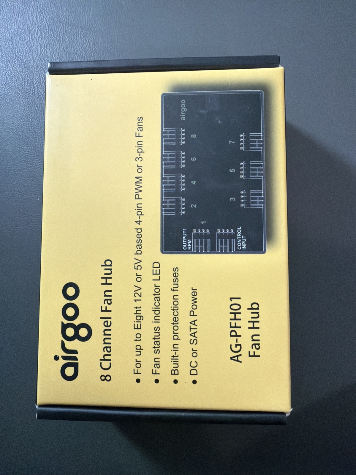 Airgoo AG-PFH01 8 Channel PWM Fan Hub SATA Power PC Case Fan Controller!!