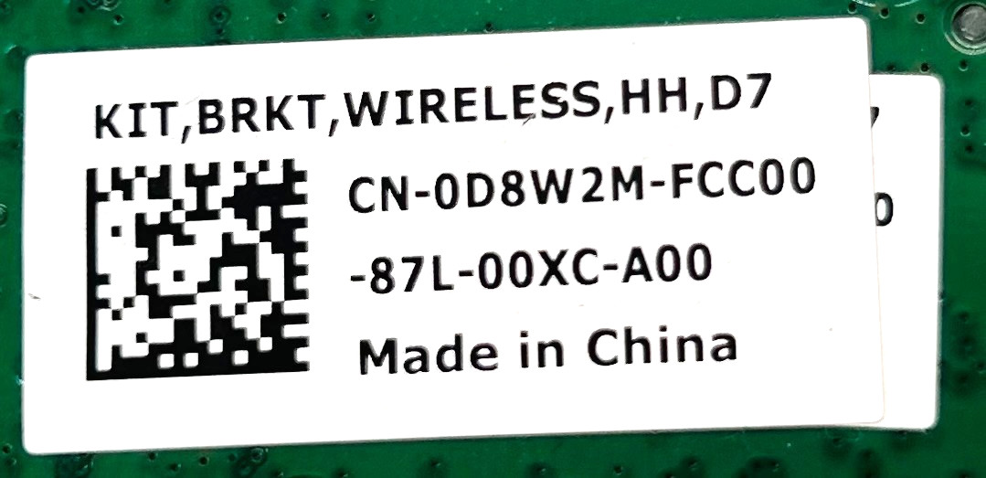 13X DELL D8W2M DUAL BAND WIRELESS NETWORK ADAPTER CARD *NO CABLES