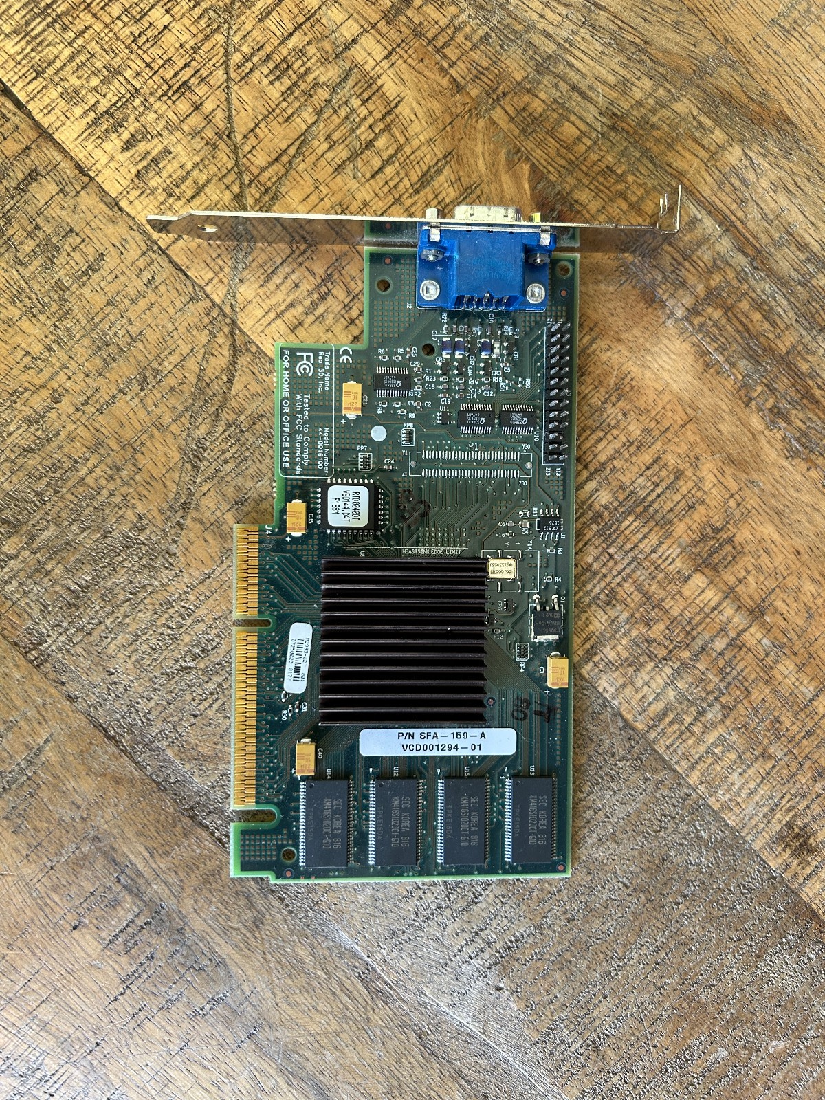 Real3D StarFighter Intel i740 AGP 8MB Video Card 44-0016100 SFA-159-A Retro GPU
