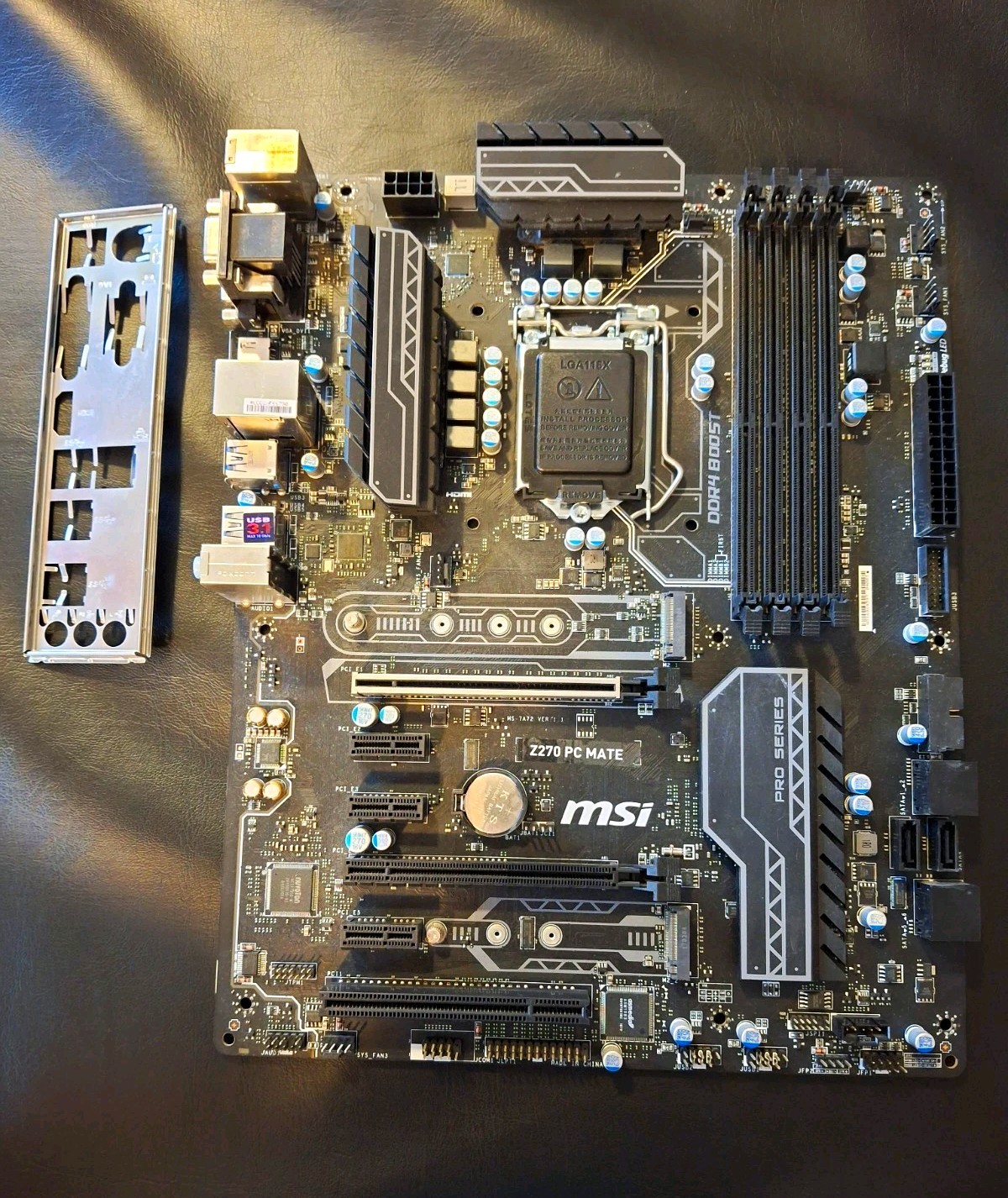 MSI Z270 PC MATE ATX LGA1151 DDR4 4DIMM HDMI/DVI/VGA USB 3.0 Audio