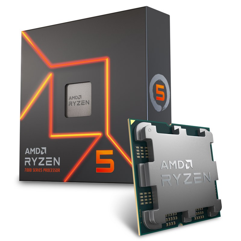 AMD Ryzen 5 7600X 4.7 GHz 6-core 12 threads 32 MB 100-100000593WOF