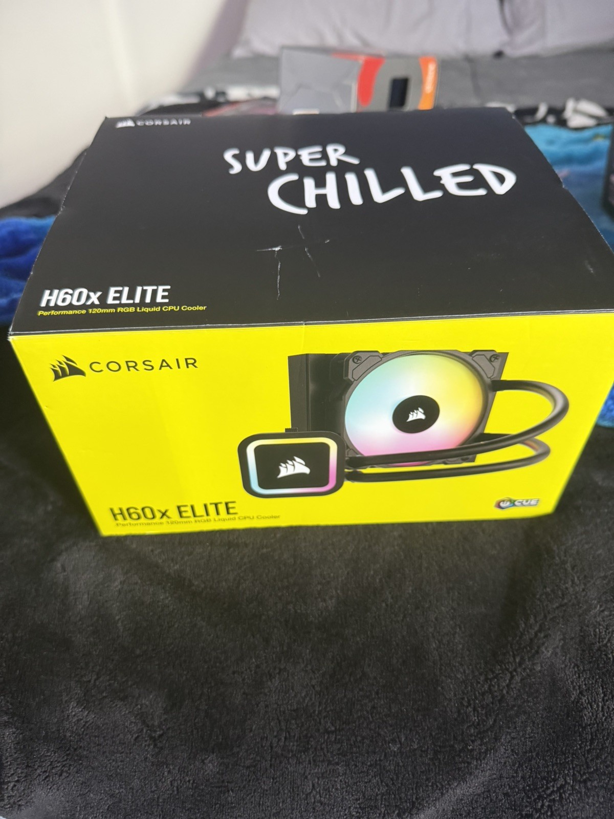 BOX ONLY CORSAIR H60X RGB ELITE AIO Liquid CPU Cooler 120mm Radiator