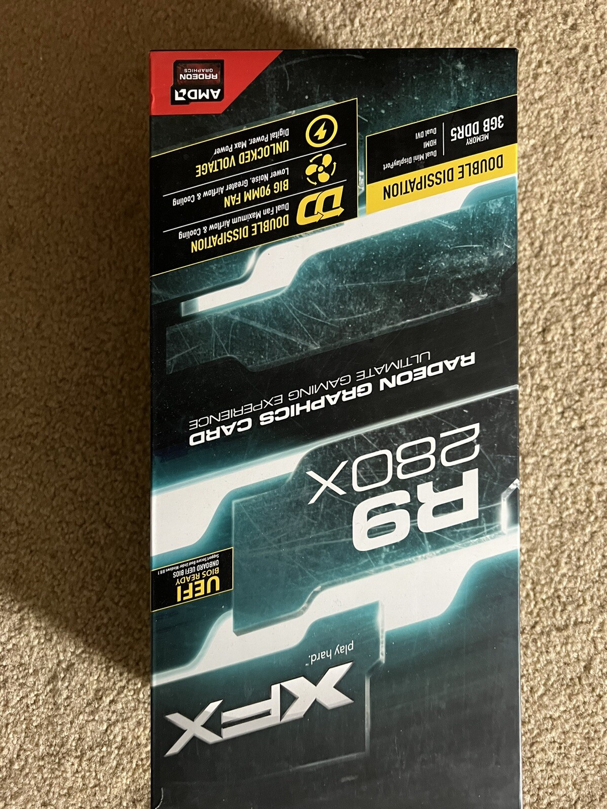 XFX AMD (R9-280X-TDFD) 3GB GDDR5 SDRAM PCI Express 3.0 x16 Video Card