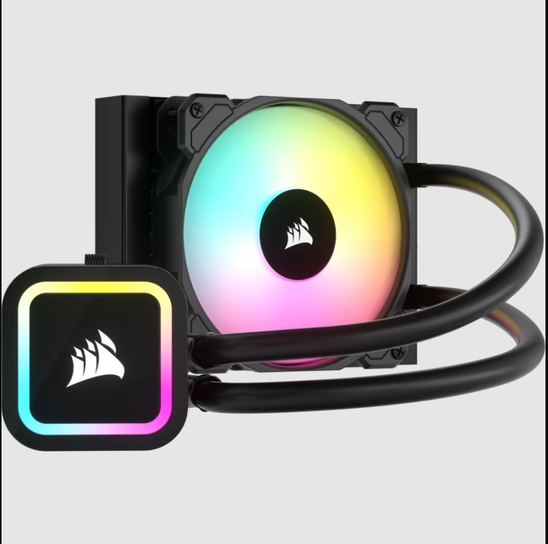 Corsair iCUE H60x RGB ELITE 120mm Black AIO Liquid CPU Cooler – AM4 AM5 LGA 115x