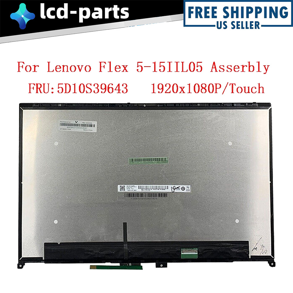 5D10S39643 New Lenovo Ideapad Flex 5 15IIL05 LCD Touch Screen Display Assembly
