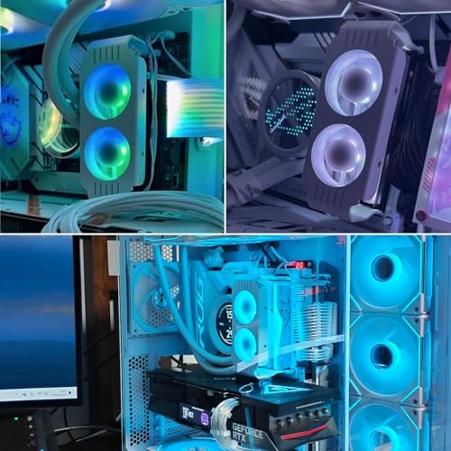 Memory RAM Cooling Fans,5v/3-Pin ARGB Light Effect Memory Cooler Ram Cooler WH