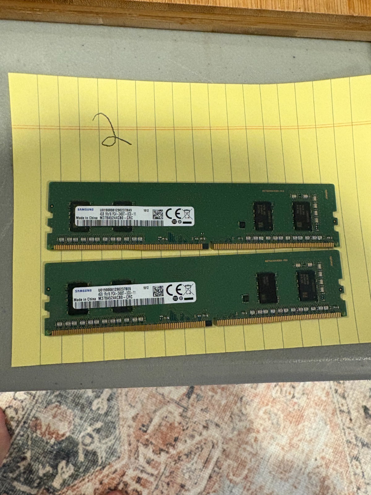 Samsung 8GB (4GBX2) 1Rx16 PC4-2400T DDR4