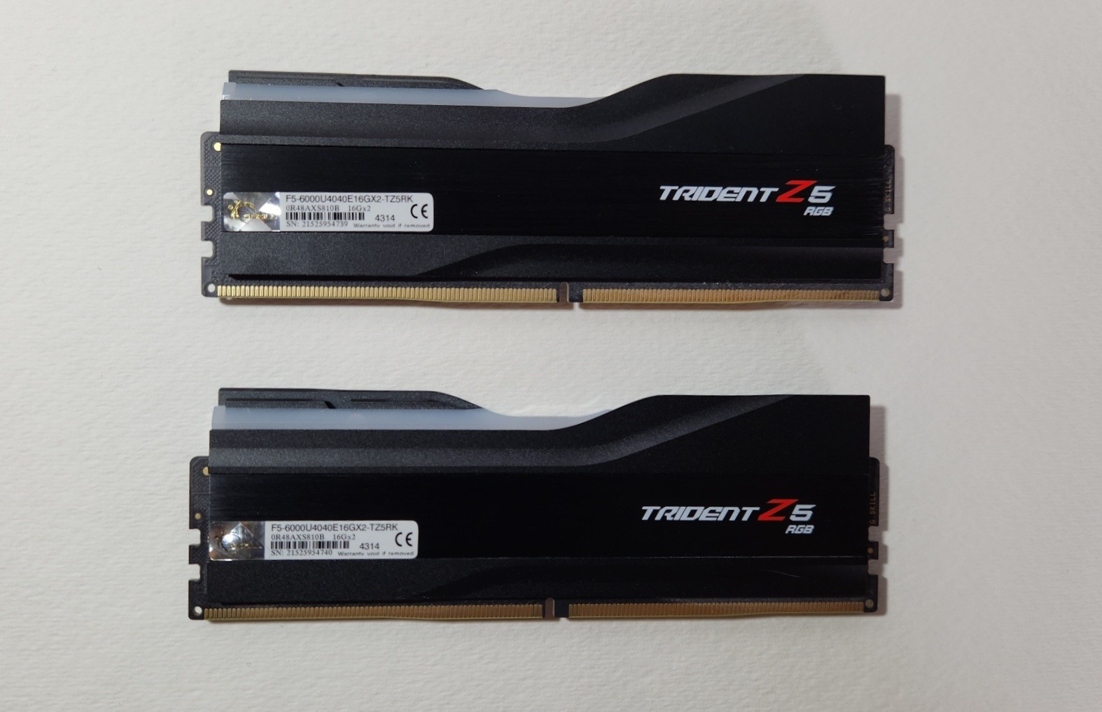 G.SKILL Trident Z5 RGB Series DDR5 RAM 32GB (2x16GB) 6000MT/s