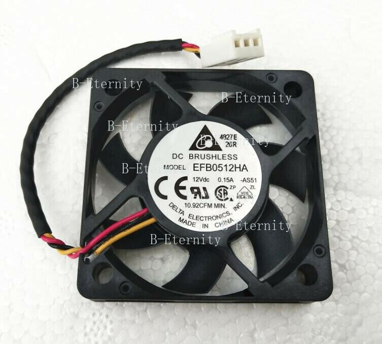 Delta fan EFB0512HA 12VDC 0.15A 50*50*10MM Ultra-thin 3Pin CPU cooling fan