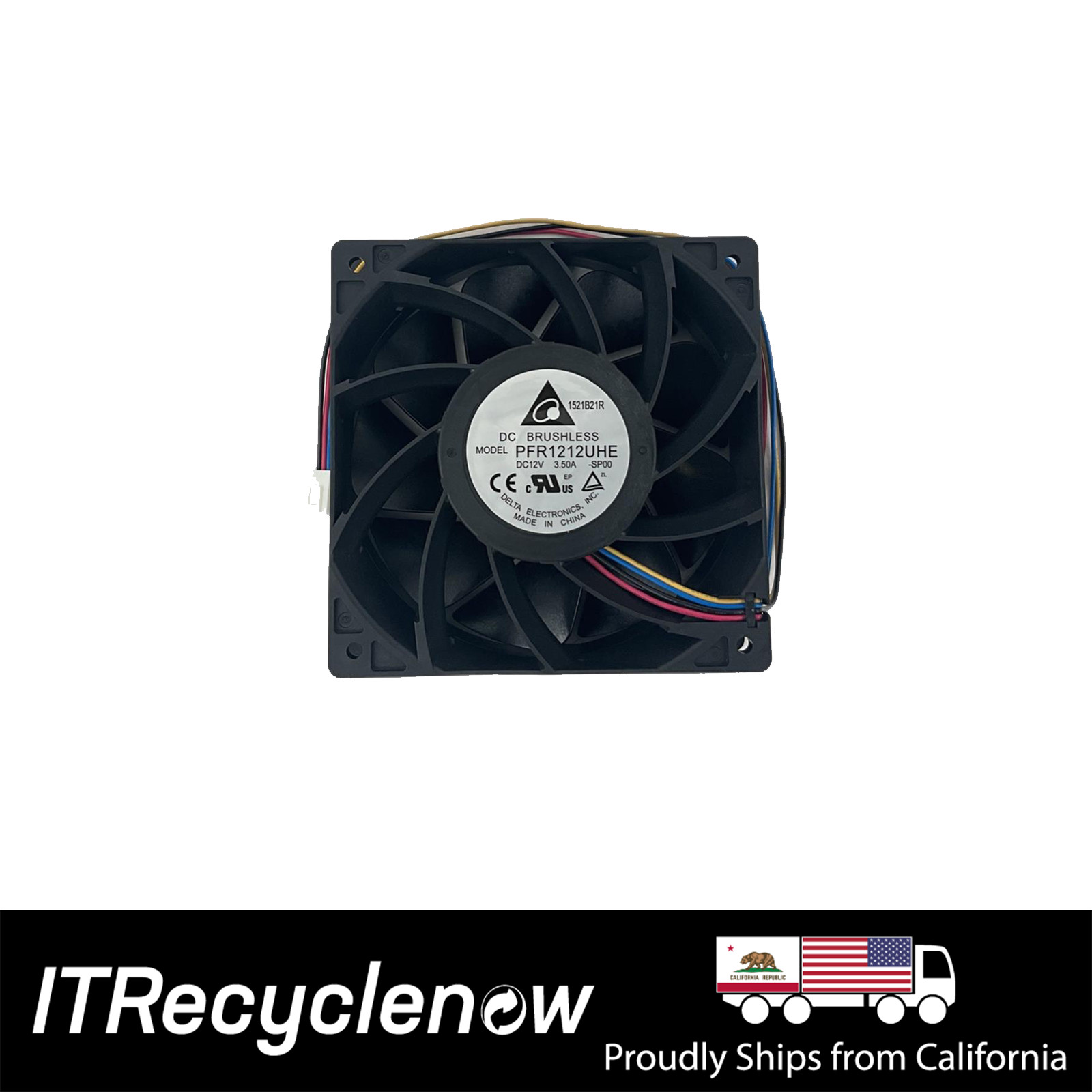 Brand NEW Delta 120mm 12V 3.5A 4pin 230CFM PWM High Air Flow case fan 6600 PPM