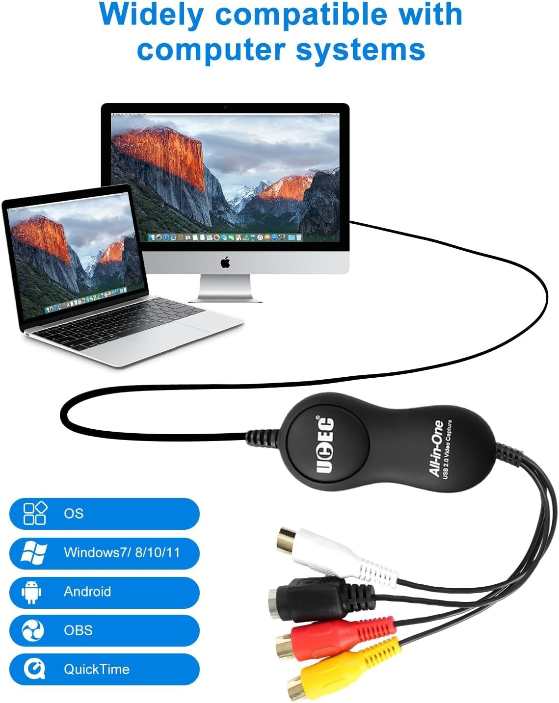 Effortless USB 2.0 Video Capture Card – VHS to Digital Conversion Made Simple