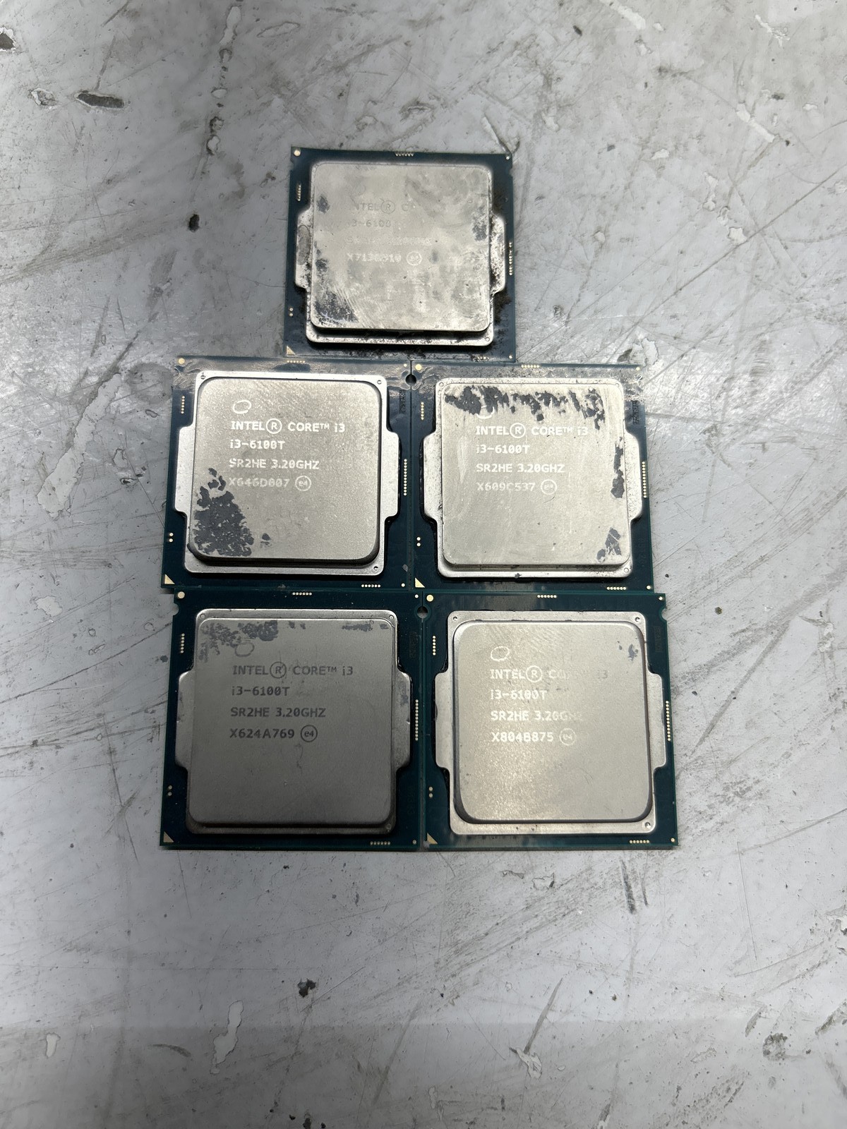 Lot of 5 Intel Core i3-6100T 3.20GHz