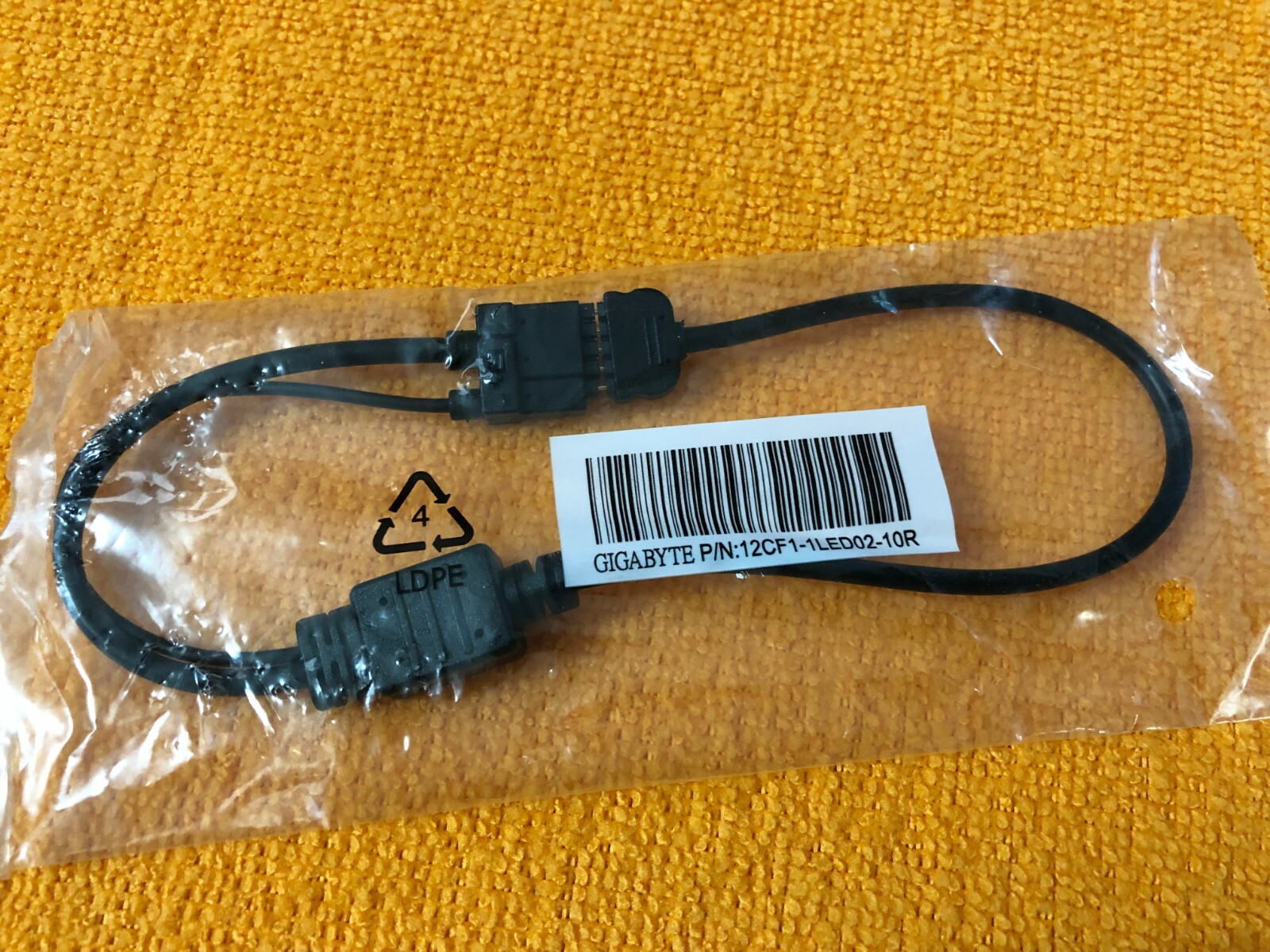 Gigabyte 5 Pin(4+1) RGB LED Lighting Strip Extension Cable Cord 12CF1-1LED02-10R