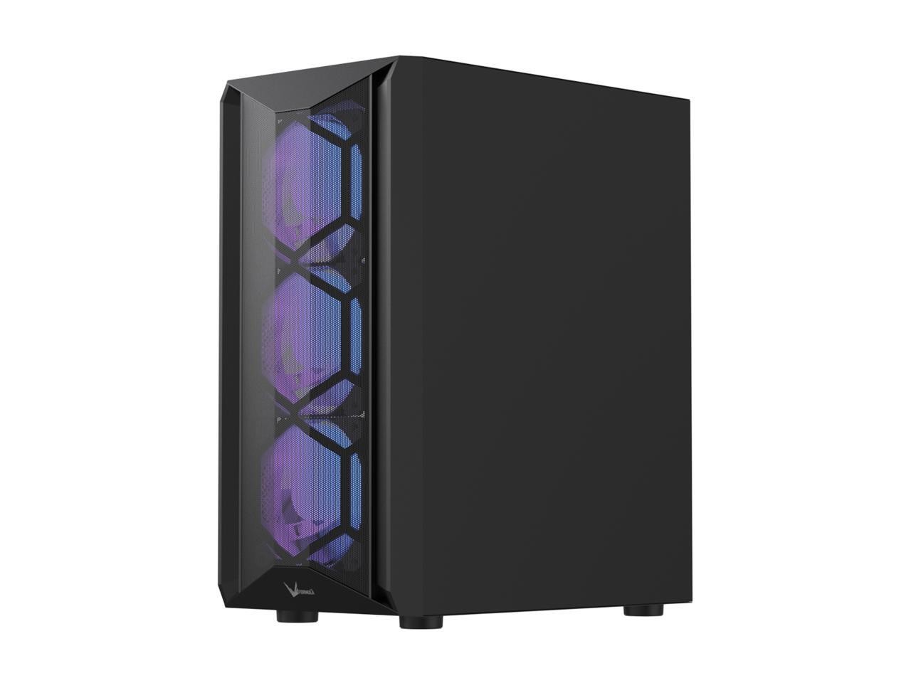 Formula V Line Air Power G1 Mid-Tower PC Case, Bold Angular Mesh Front,