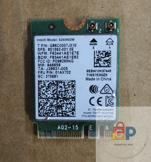 8265NGW Dual Band 802.11ac 867Mbps 8F3Y8 WiFi BlueTooth 4.2 M.2 Card