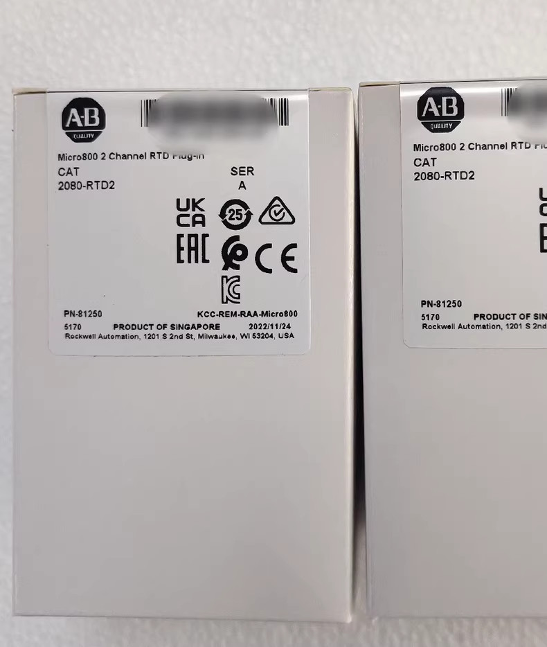 1Pcs New Allen Bradley 2080-RTD2 2080RTD2 Micro 800 2 Channel RTD Plug-in Module