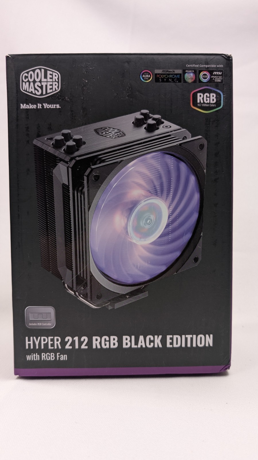 Cooler Master Hyper 212 RGB Black Edition Cooling Fan Heatsink (rr-212s-20pc-r1)