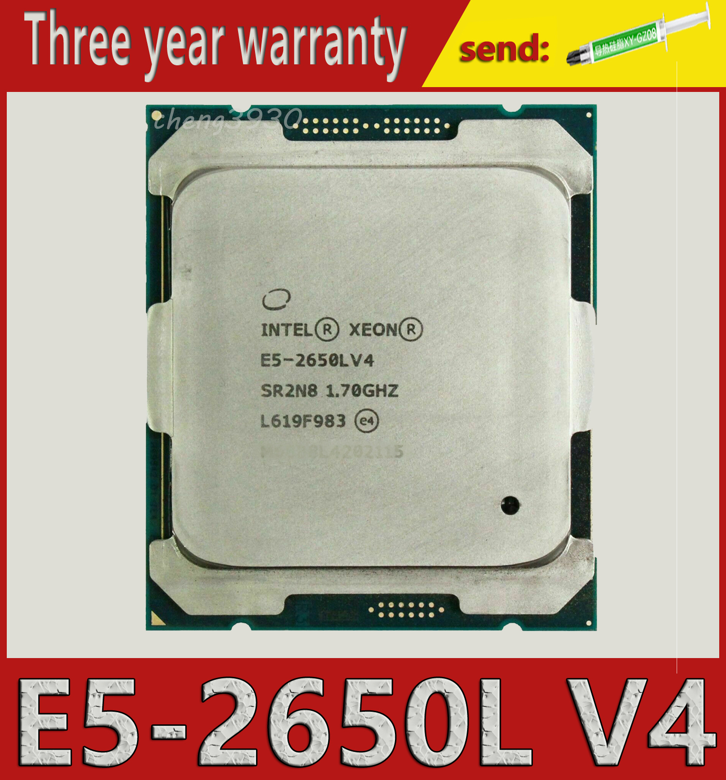 Intel Xeon E5 2650L V4 1.7GHz LGA 2011-3 14 Core 35MB 65W SR2N8 CPU Processor