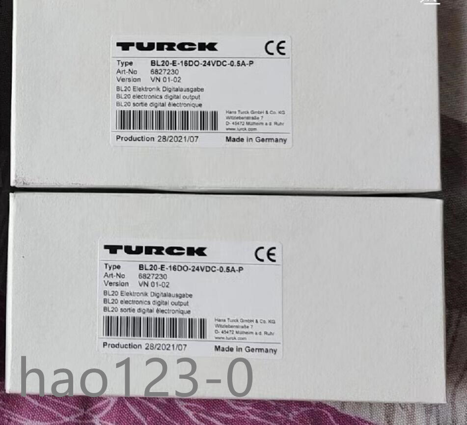 BL20-E-16DO-24VDC-0.5A-P TURCK Brand New Fast Shipping (DHL or FedEx)