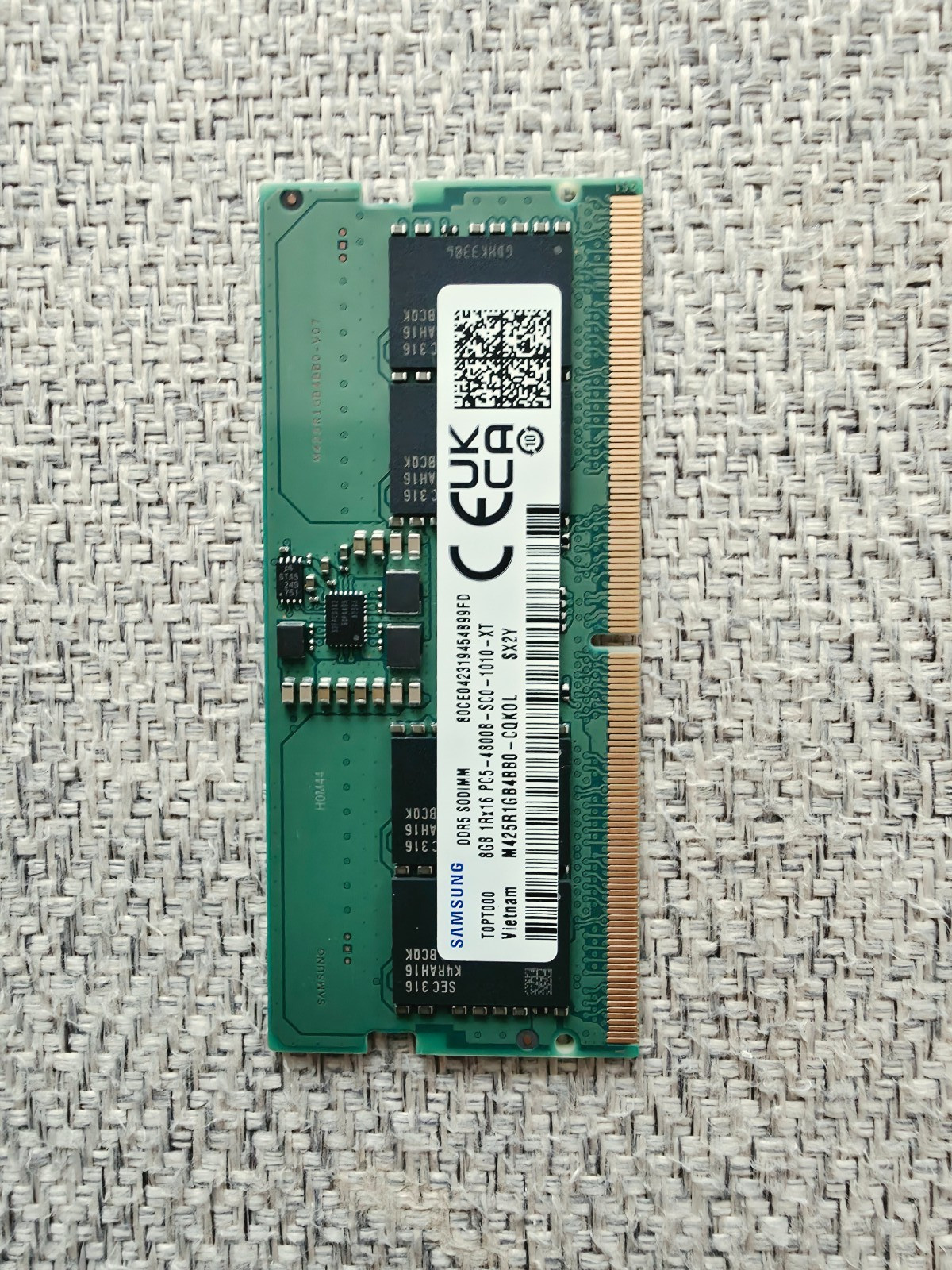Samsung 8GB 1x8GB DDR5 4800 SODIMM Laptop Memory RAM