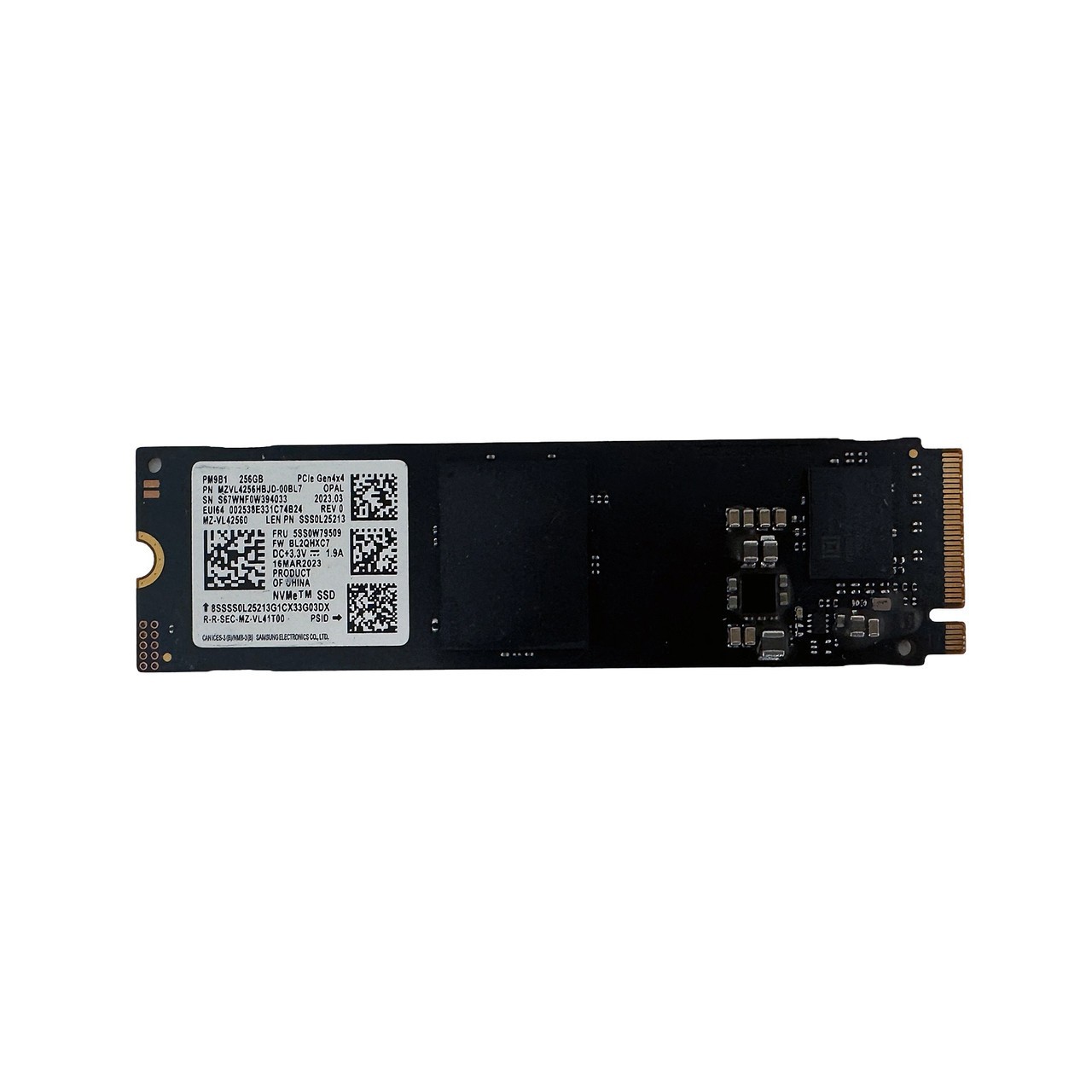 LENOVO 5SS0W79509 256GB M.2 2280 PCIe 4×4 NVMe SSD MZ-VL42560