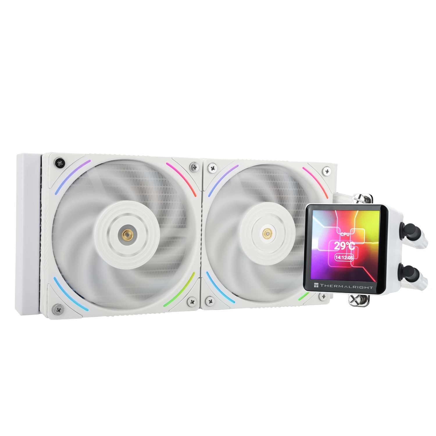 Thermalright Frozen Vision 240 White-Liquid CPU Water Cooler, 240mm, White