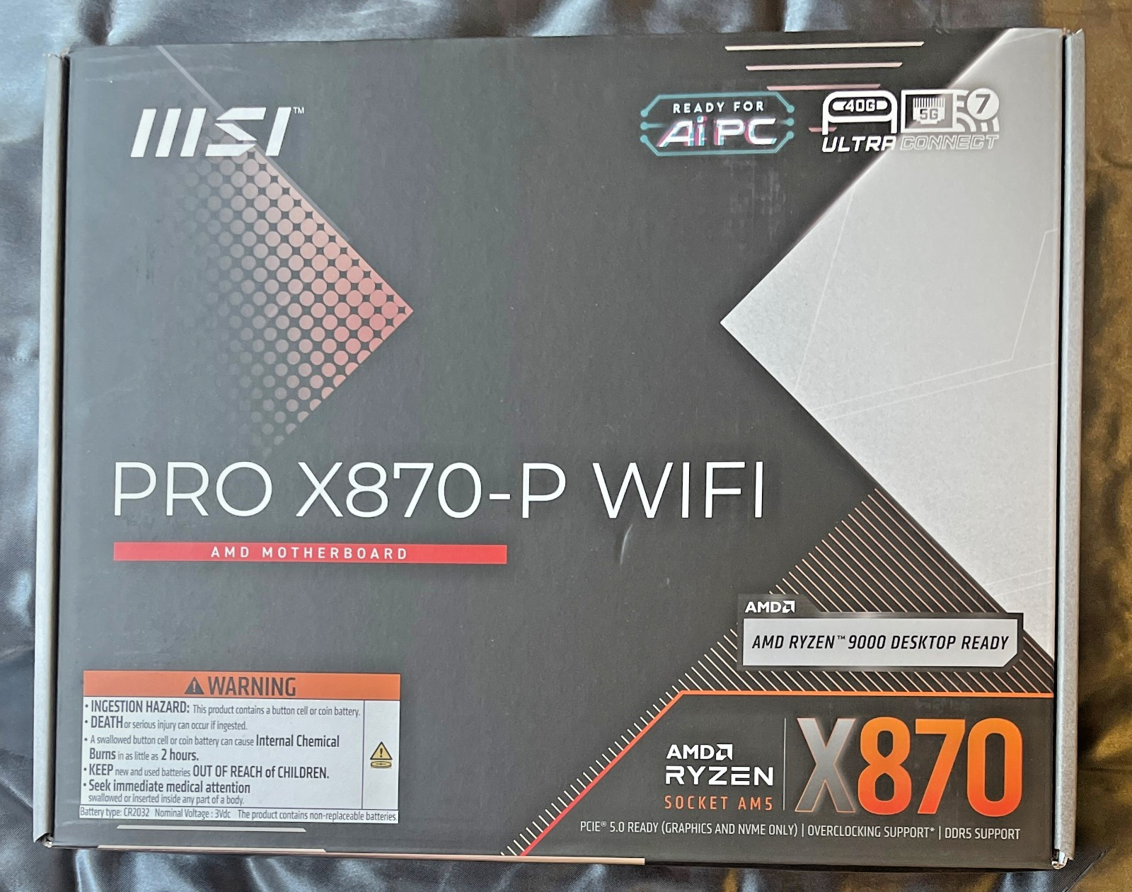 Brand New Sealed MSI X870-P WIFI ProSeries AMD X870 Chipset Socket AM5 ATX