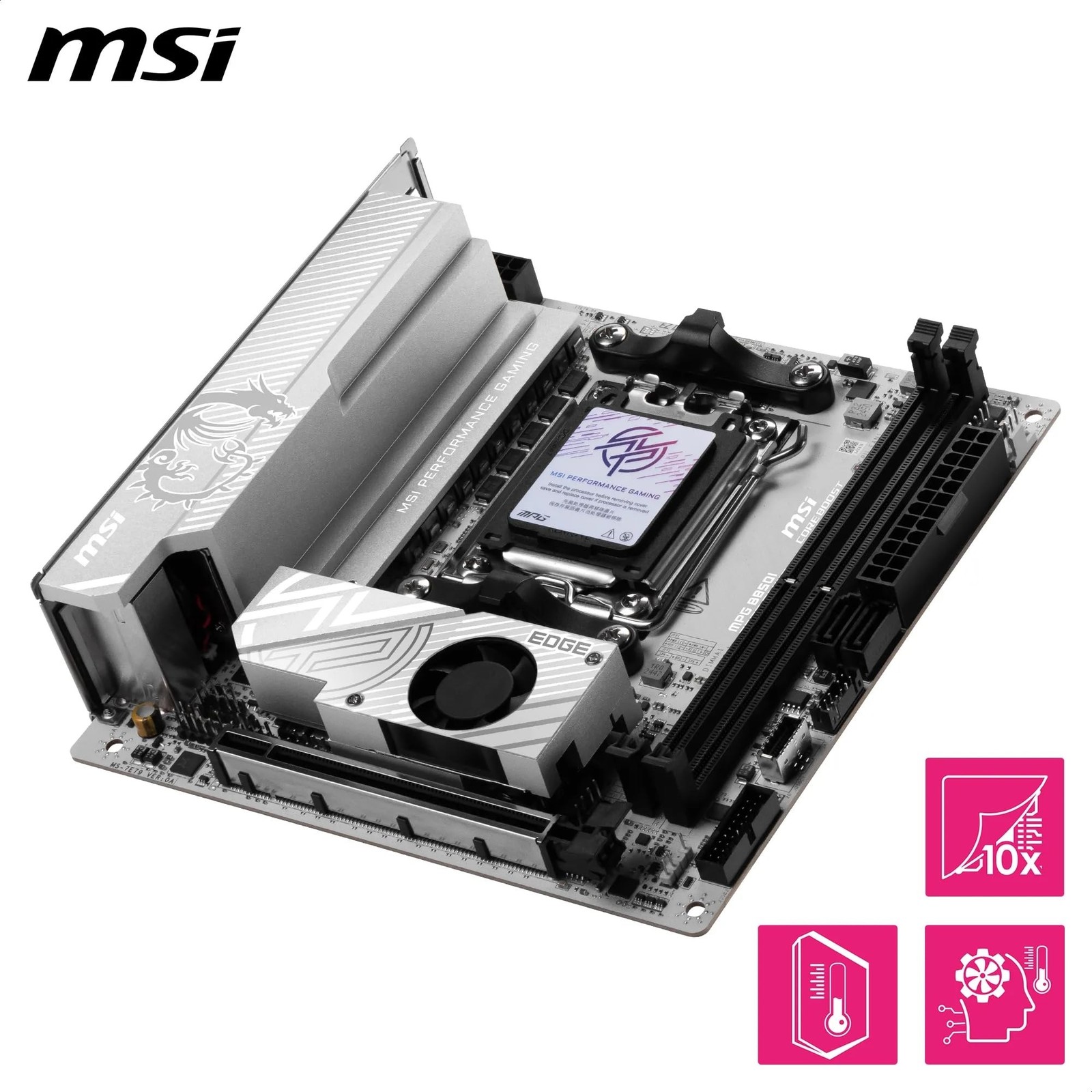 MSI MPG B850I Edge TI WiFi AMD AM5 DDR5 ATX Desktop Motherboard